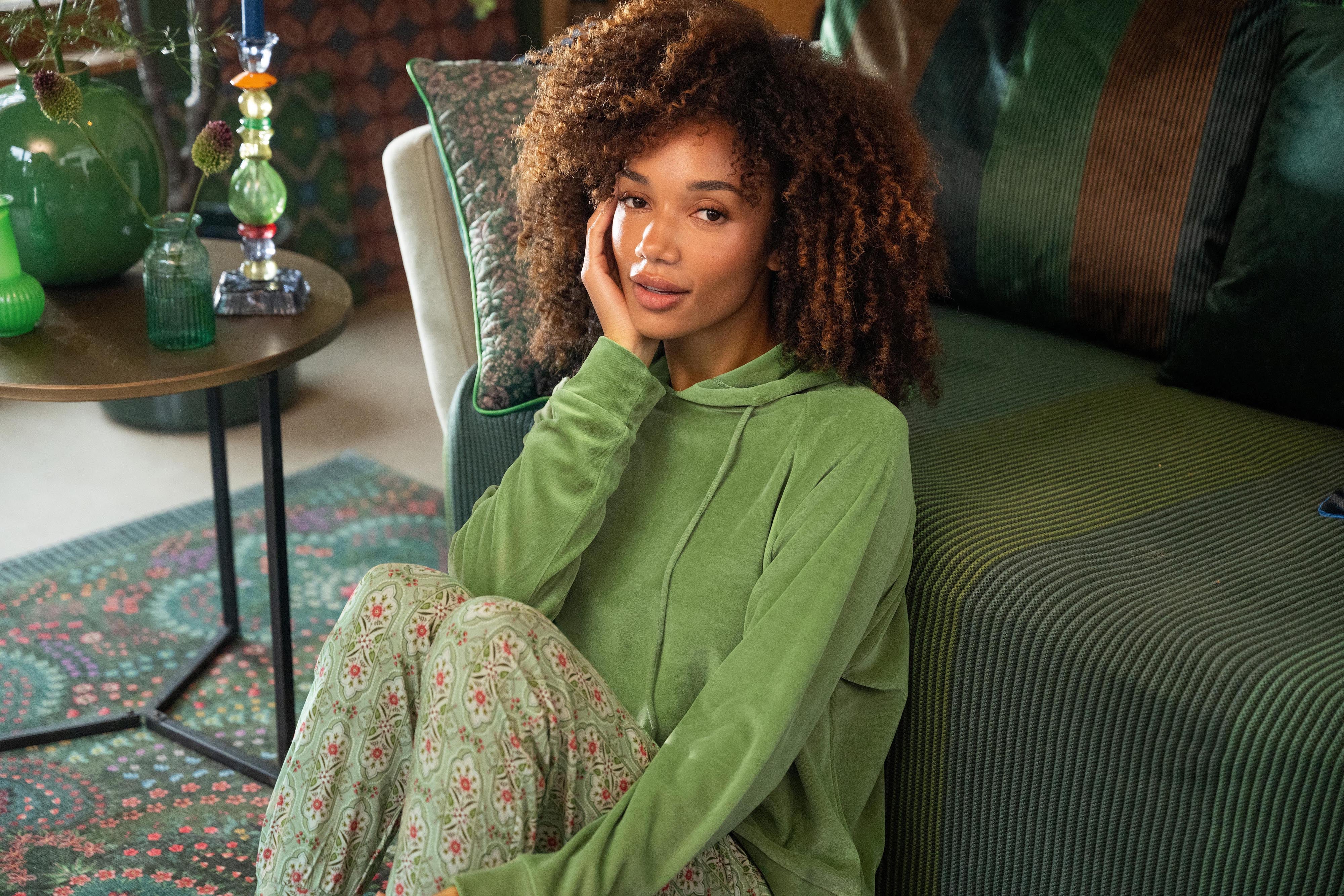 Pip Studio Tamari Sweater Dames Velvet Groen XS – vtwonen shop