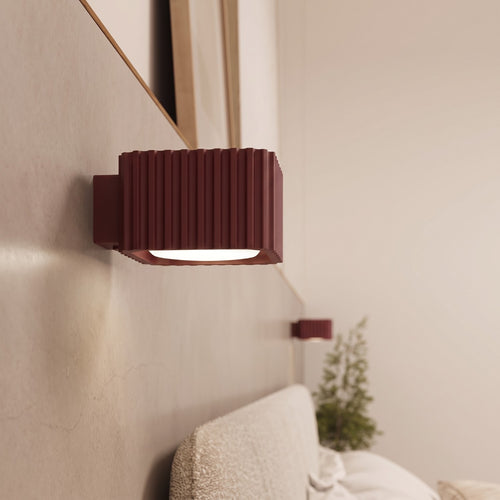 Sollux Lighting Wandlamp RIFF bordeaux Gx53 - 10x12x6cm