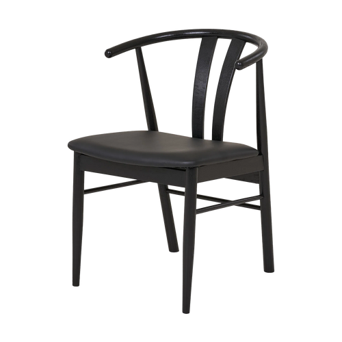 Artichok Jonna Eetkamerstoel Zwart - Zwart Onderstel - vtwonen shop