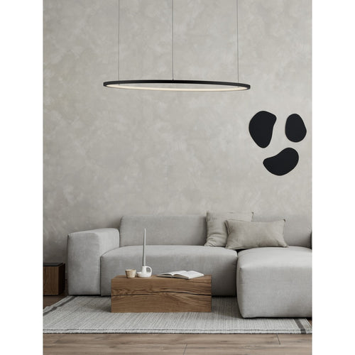Merano Grove Geïntegreerde LED-plafondlamp Sandy Zwart Aluminium LED 48W 2592Lm 3000K