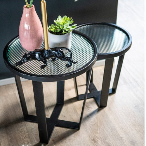 FurniLux Salontafel Loup Small Set Van 2 - 50x50x52cm - vtwonen shop