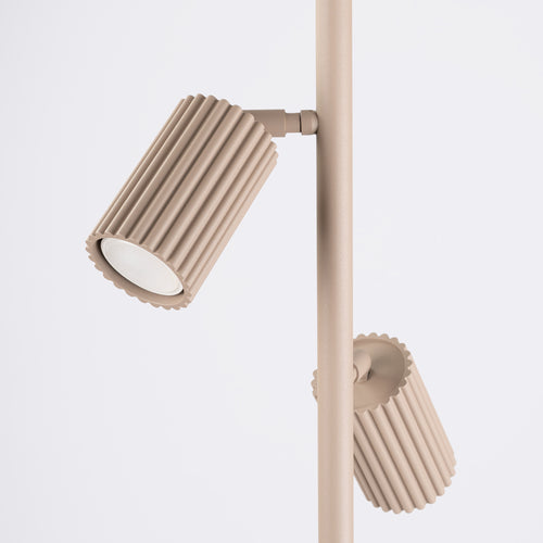 Sollux Lighting Vloerlamp KARBON 3 taupe - 30x30x155cm