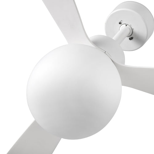 Faro Amelia Grote 3-bladige matwitte lamp met licht 2700K Tuya Smart System