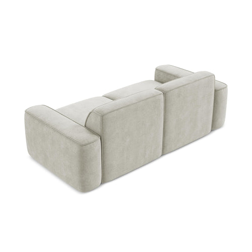 LaMiaSofa 3-zits bank Melissa - chenille stof - parel - 204x102x70