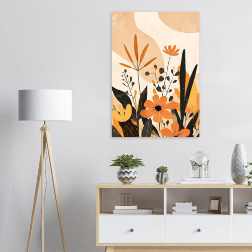 Artfulprints Poster Boho – Bright garden   - 30x40 cm - Oranje