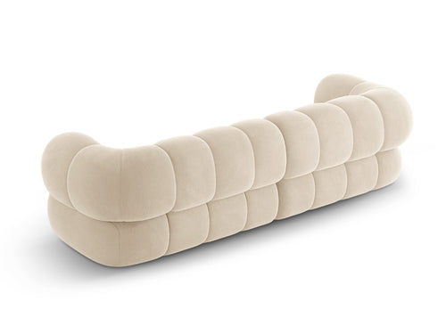 Cosmopolitan Design Bank Koge 4-zits, flueel lichtbeige - 95x240x70cm