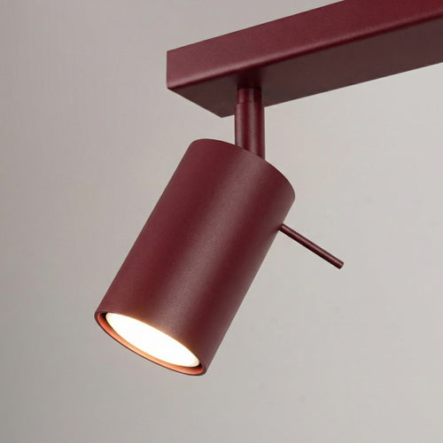 Sollux Lighting Plafondlamp RING 2 bordeaux - 30x6x16cm