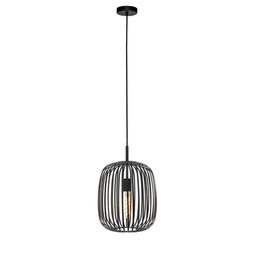 EGLO hanglamp Romazzina - e27 - ø 32,5 cm - zwart/geelkoper