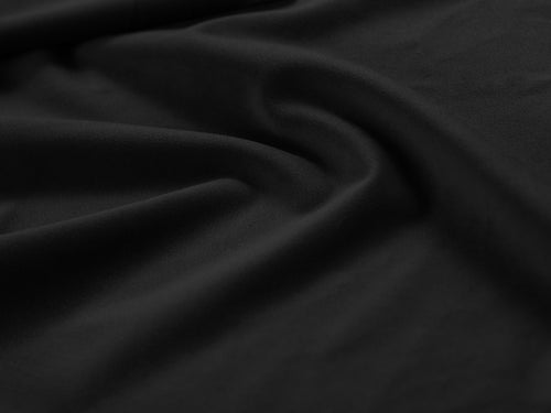Cosmopolitan Design linker hoekbank Vienna 5-zits, flueel, zwart - 170x255x95cm