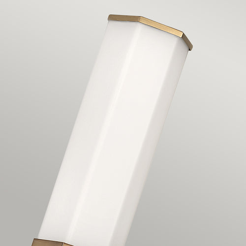 Elstead Hinkley Facet Geïntegreerde LED Badkamer Wandlamp Heritage Messing, 3000K, IP44