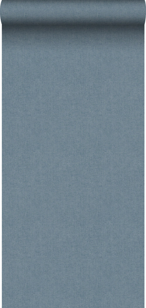 Sanders & Sanders behang linnenstructuur vergrijsd blauw - 53 cm x 10 m - 640038 - vtwonen shop