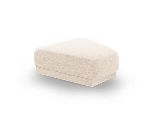 Micadoni - Poef "Miley" chenille, lichtbeige - 79x88x40cm