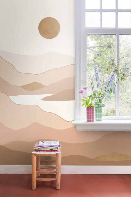 ESTAhome fotobehang woestijn landschap lichtbruin - 250 x 279 cm - 159471 - vtwonen shop