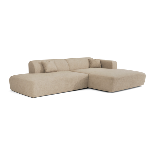 Sia Home - Rechte hoekbanken MYRA - Corduroy - Beige - 300cm