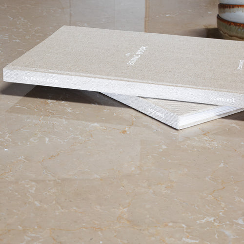 DÉJA Living Eettafel Miro Rond - Marmer/Hout - Naturel - 130x130x75cm - vtwonen shop