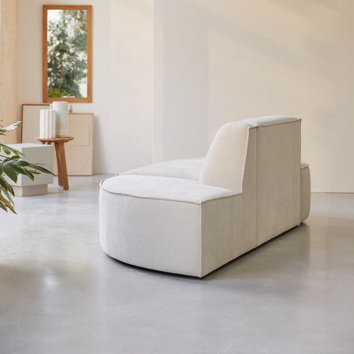 Tikamoon Modulaire 2-zitsbank in beige stof - Beige