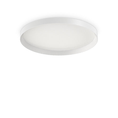 Decoratief Rond Simple Flush Wit, 3000K