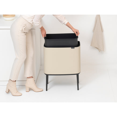 Brabantia Prullenbak Bo Touch Bin - 36L - soft beige - vtwonen shop