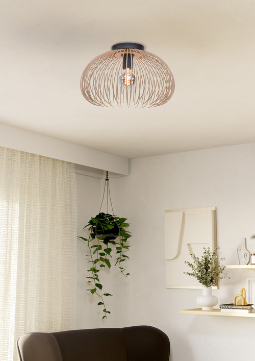 EGLO plafondlamp Venezuela-A - E27 - Ø 38,5 cm - zandkleur