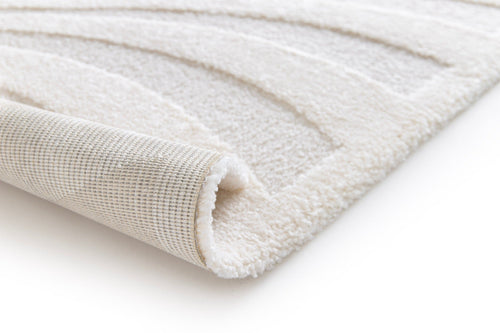 AFK Living vloerkleed Wave - reliëfeffect - wit - 200 x 290 cm