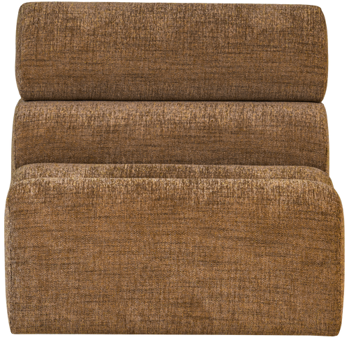 WOOOD 1-zits element bank Novi - Polyester - Karamel Bruin Melange - 86x82x113