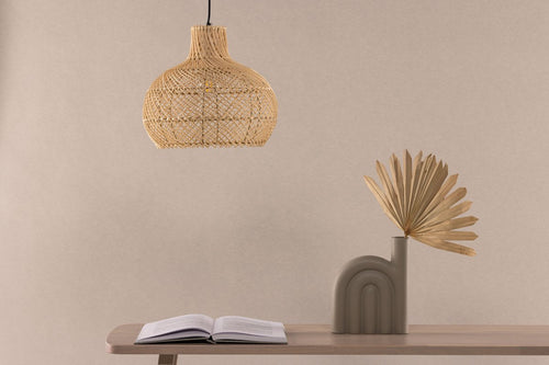 Rebellenclub Hanglamp Glen - ø35cm - Naturel Rattan - vtwonen shop