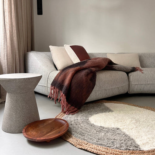 Malagoon plaid Zapotec - zacht zwart - 100% recycled