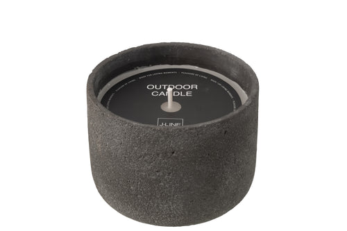 J-Line buitenkaars Rond - donkergrijs - large - 47U