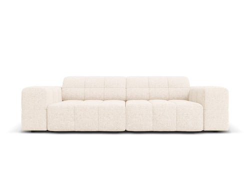 Cosmopolitan Design Bank Chicago 3-zits, chenille lichtbeige - 102x212x78cm