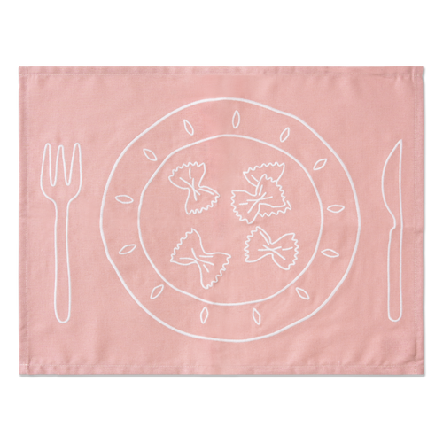 Kulu Club placemats - pasta borden - linnenmix - set van 2 - vtwonen shop