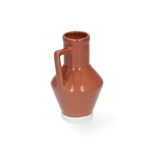 Return to Sender Vaas 15 cm steenrood met handvat - vtwonen shop