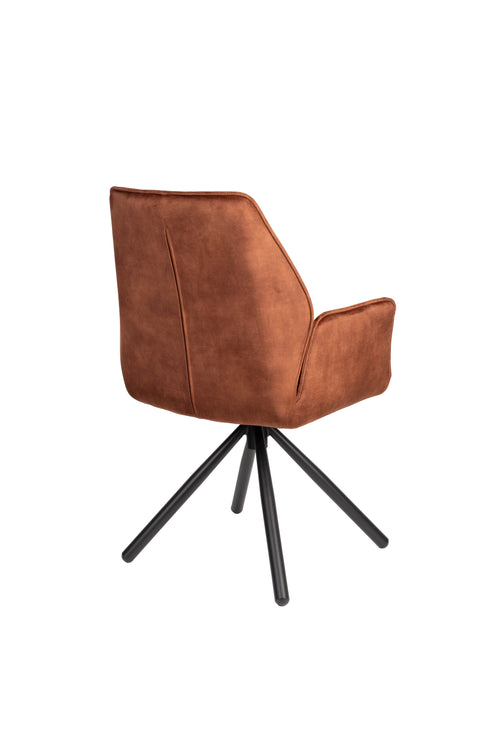 Housecraft Living Jamie Eetkamerstoelen met armleuning Rust/ Bruin - Set van 2 - vtwonen shop