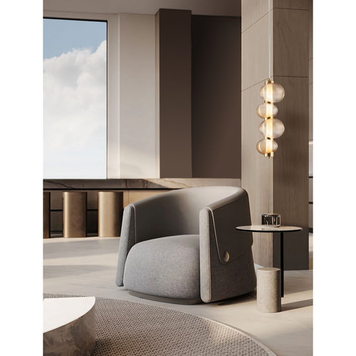 Nova Luce LEDA Geïntegreerde LED-hanglamp voor plafond, amberkleurig, glanzend goudkleurig, Triac dimbare LED, 15W, 900lm, 3000K