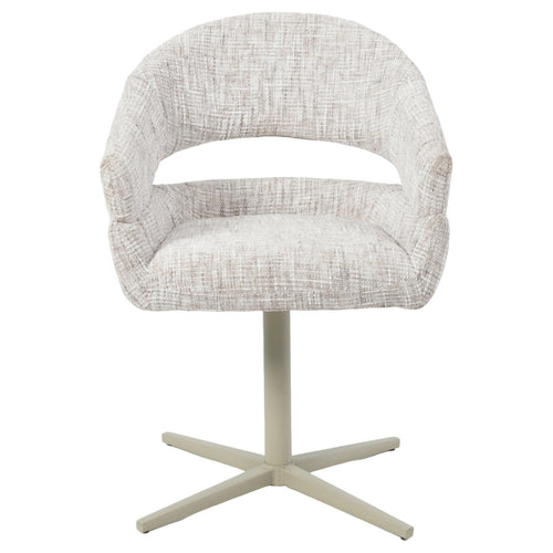 DÉJA Living Eetkamerstoel Milou - Greige - Draaibaar - Set van 2 - vtwonen shop