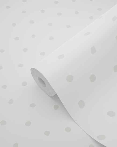 ESTAhome behang stippen grijs en wit - 53 cm x 10.05 m - 138935 - vtwonen shop
