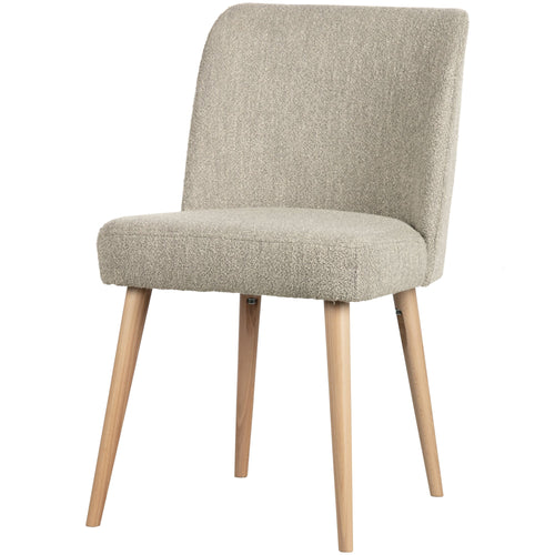 vtwonen eetkamerstoelen Force - Bouclé - Naturel - Set van 2 - vtwonen shop