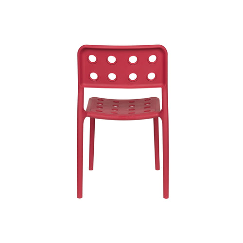 Housecraft Living Serra Tuinstoel/ Eetkamerstoelen Kunststof Rood - Set van 4 - vtwonen shop