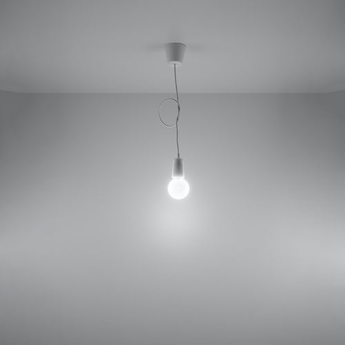 Sollux Lighting Hanglamp DIEGO 1 wit - 9x9x90cm