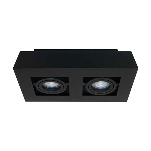 Artdelight spot Bosco - 2 lichts - 25  x 8.6   cm - zwart