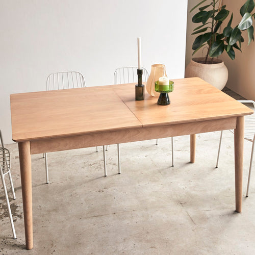 Tikamoon Uitschuifbare tafel in massief mangohout 4-6 personen. - Naturel - vtwonen shop