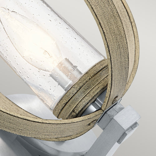 Elstead Kichler Grand Buiten moderne wandlamp verweerd antiek grijs, IP44