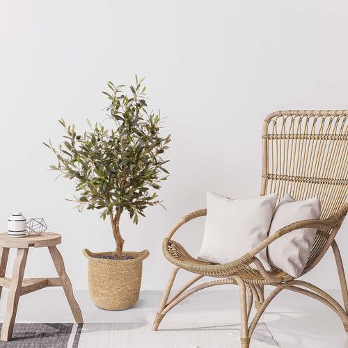 Maxifleur Olijf Kunstplant Deluxe op stam 95cm