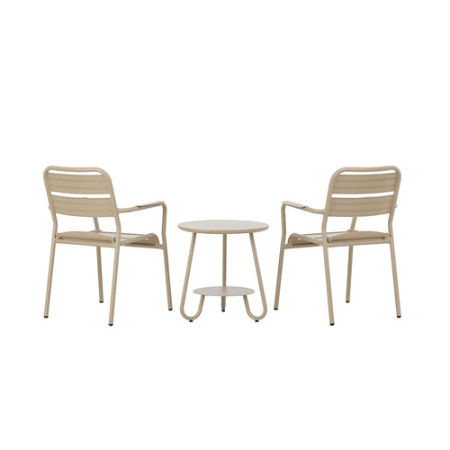 Nest outdoor Caro Aluminium Bistroset 3 Delig - Beige - vtwonen shop