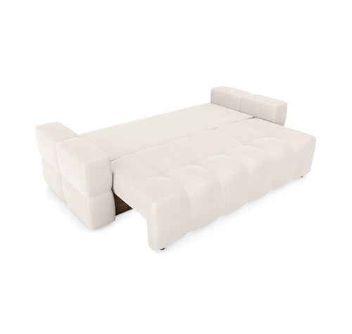 Sia Home - Slaapbank GABRIEL - Geweven stof - Crème - 247cm - vtwonen shop