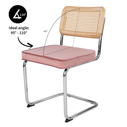 Kick buisframe stoel Kai - Roze - vtwonen shop