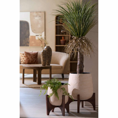 Light & Living bloempot Karuna - wit - Ø36cm