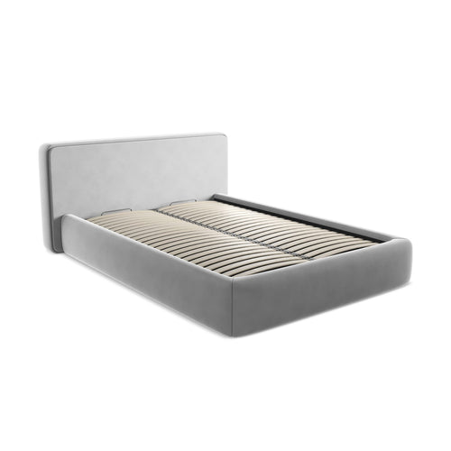 LaMiaSofa Bed met opbergruimte Firenze - velours - grijs - 180x225x82