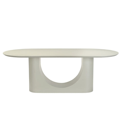 DÉJA Living Eettafel Motala - Ovaal Off White Betonlook - 240x100x76cm