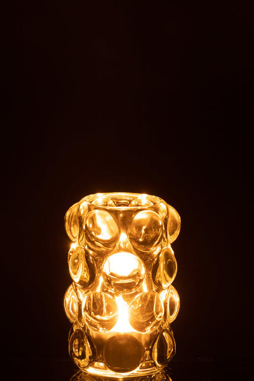 J-Line kaarshouder Bollie - glas - groen