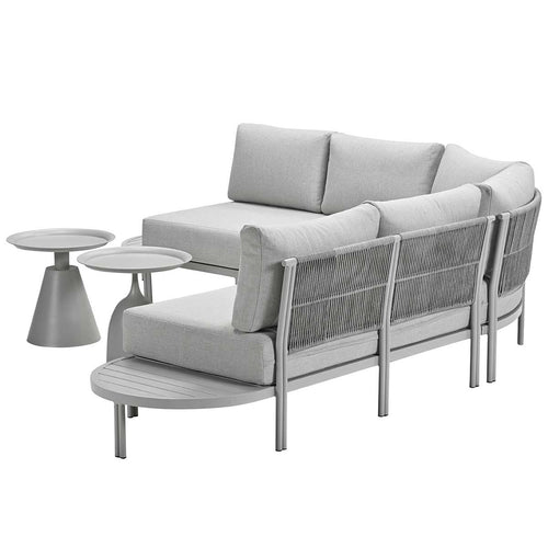 Garden Impressions loungeset Queenstown taupe - 5-delig - vtwonen shop
